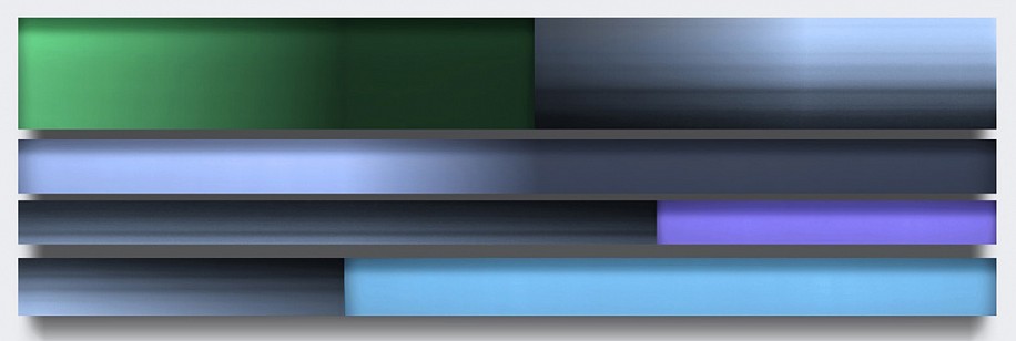 Freddy Chandra, Sway, 2011
Acrylic and resin on cast acrylic, 11 x 36 inches (28 x 91 cm)