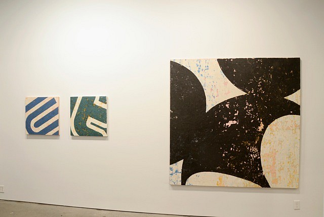 Rainer Gross - Contact Paintings: Logos and Toons - Installation View