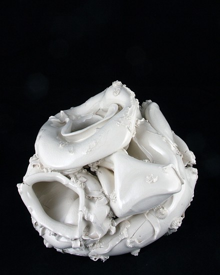 Robert Chamberlin, Fountain 06, 2014
Porcelain with porcelain decoration, 8 x 11.5 x 7 inches (20 x 29 x 18 cm)