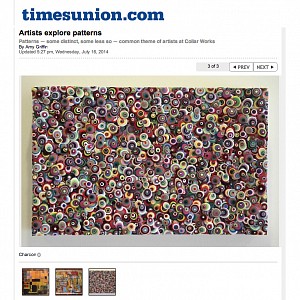 Omar Chacon Press: Times Union: Artists Explore Patterns - Omar Chacon at Collar Works Gallery, July 16, 2014 - Amy Griffin