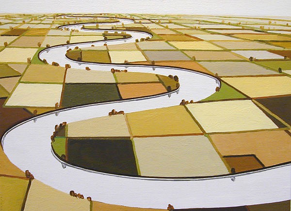 William Steiger, Serpentine, 2004
Oil on linen, 24 x 48 (61 x 122 cm)