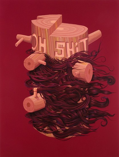 Steve DeFrank, Oh Shit, 2008
Casein on panel, 50 x 38 x 2 inches (127 x 97 x 4 cm)