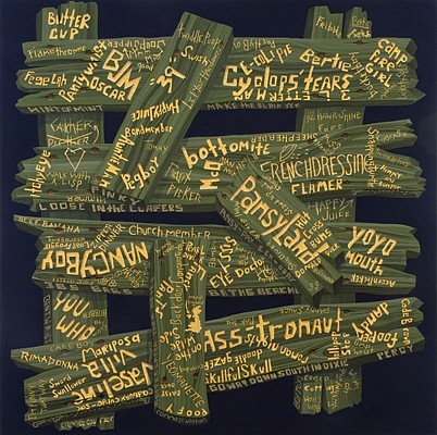 Steve DeFrank, Faglish, 2007
Casein on panel, 30 x 24 x 2 inches (76 x 61 x 4 cm)