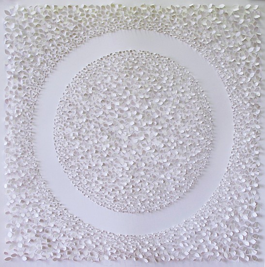 Jaq Belcher, Emergence, 2014
Hand-cut paper, 6,046 cuts, Framed: 42 x 42 inches (107 x 107 cm)
Sold