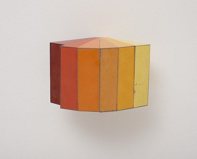 Ted Larsen, Recent History, 2014
Salvage Steel, Marine-grade Plywood, Silicone, Vulcanized Rubber, Chemicals, Hardware, 5 x 8 x 5 inches (13 x 20 x 13 cm)
Sold