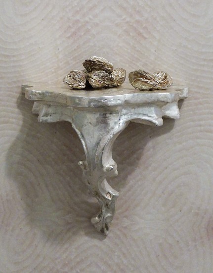 Brice Brown, Silver Bracket & Peach Pits, 2012
Cast silver, 6 x 7 x 4 inches (15 x 18 x 10 cm)