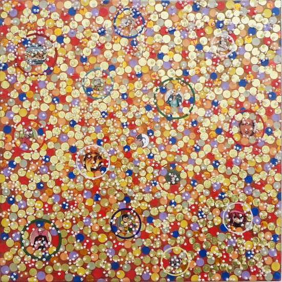 Nobu Fukui, Hudson, 2011
Mixed media on canvas mounted on panel, 15 x 15 inches (38 x 38 cm)