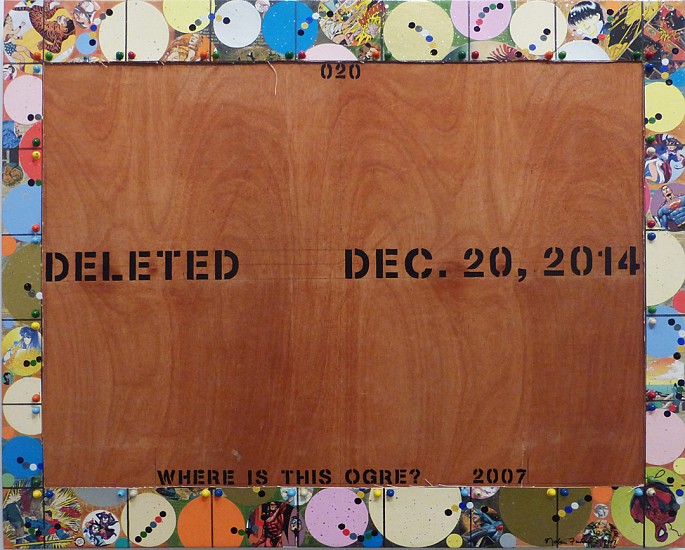Nobu Fukui, Deleted 020, 2014
Beads and mixed media on canvas, 39 x 48 inches (99 x 122 cm)