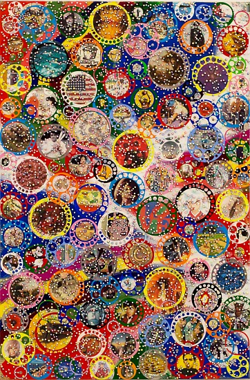 Nobu Fukui, Life, 2016
Beads and mixed media on canvas over panel, 48 x 32 inches (122 x 81 cm)
Sold