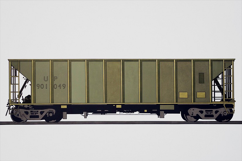 William Steiger, Hopper Car 901049, 2018
Oil on linen, 40 x 60 inches (101.5 x 152.5 cm)