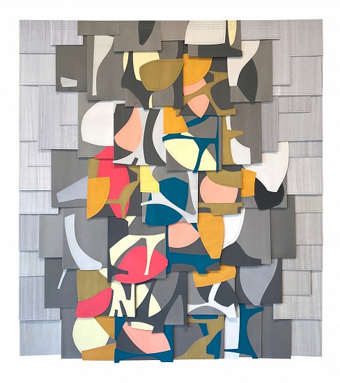Raymond Saá, PS201908, 2019
Gouache collage on sewn paper, 37.5 x 33.5 in (95 x 85 cm), framed 
Sold