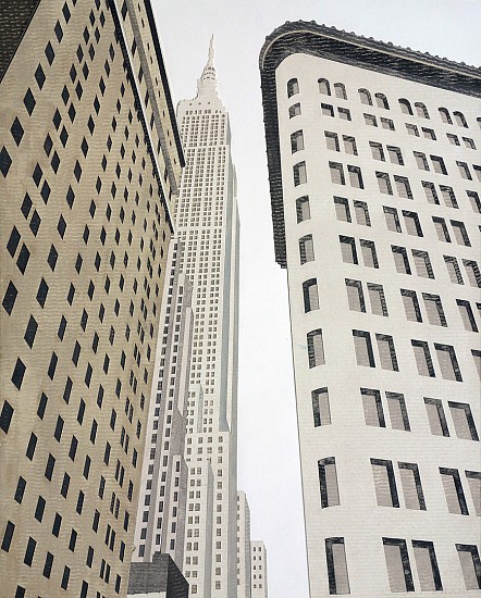 William Steiger, ESB #2, 2020
Collage of cut paper, gouache and glue mounted on panel, 20 x 16 inches