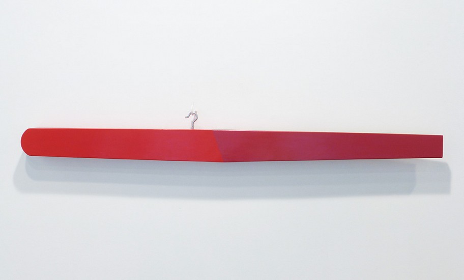 Kevin Finklea, Lost & Found #10, 2021
Acrylic on douglas fir, 4 1/4 x 66 x 3 1/2 inches