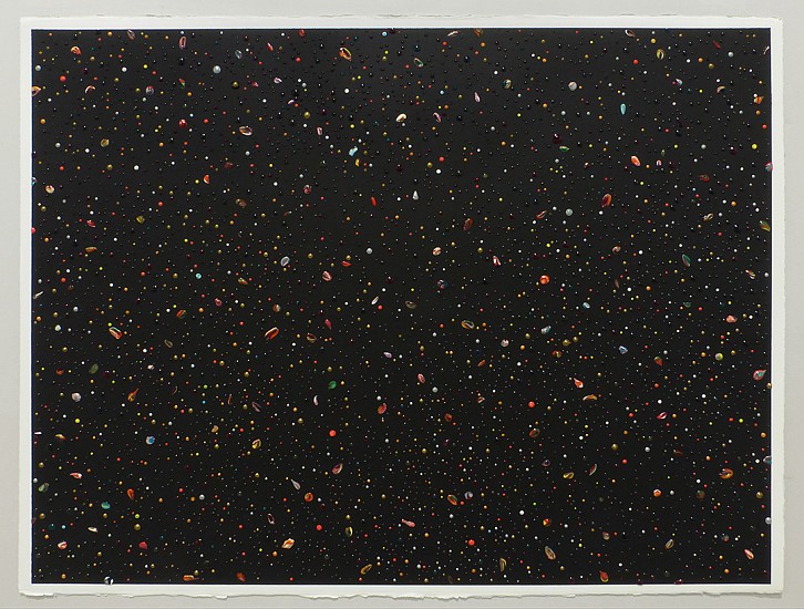 Omar Chacon, Galactic Randi II, 2020
Acrylic on paper, 22.5 x 30 inches (57.2 x 76.2 cm)