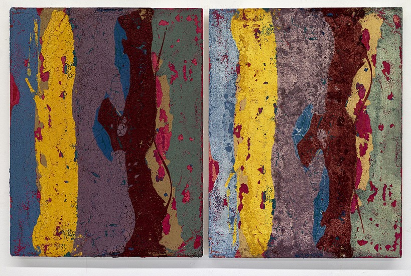 Rainer Gross, Fahra Twins, 2021
Oil and pigments on canvas, Diptych, 26 x 20 inches each (66 x 51 cm each)