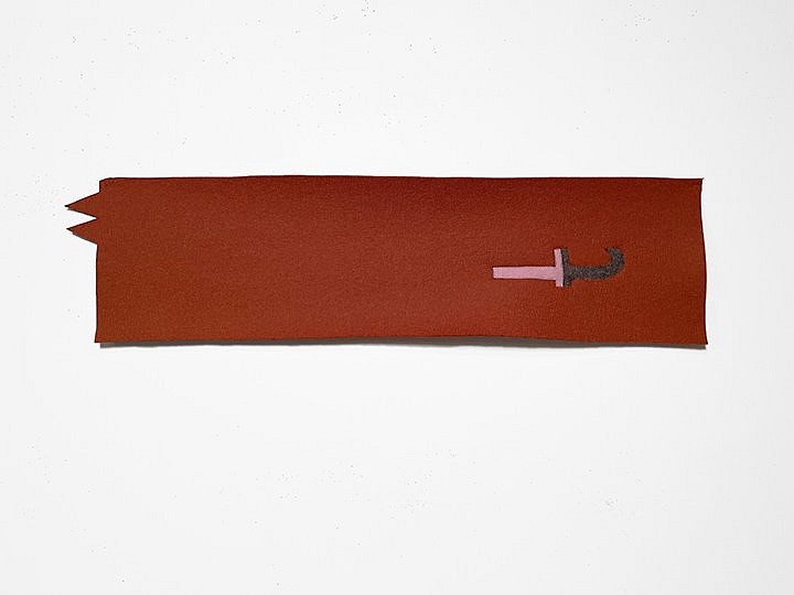Cyrilla Mozenter, No I like flags, 2022
10 x 38 in. (25.5 x 96.5 cm)